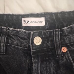 Zara Charcoal Denim Jeans
